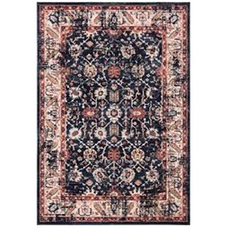 Safavieh 5 ft. 3 in. x 7 ft. 6 in. Charleston Bohemian Rectangle Area Rug Navy & Ivory CHL413L-5